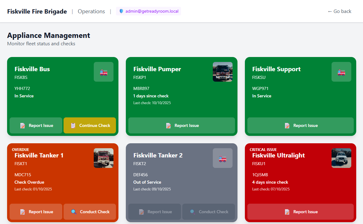 Appliance Management screenshot